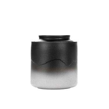 Imagem de Lata de chá Lata de chá de cerâmica, recipiente selado para armazenamento doméstico para chá, café, ervas, açúcar, especiarias e nozes Caixa de chá(Multi-colored)