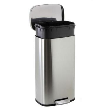 Imagem de Lixeira de Inox 30L com Pedal e Balde Interno - Guimmis.casa