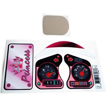 Imagem de Adesivos de substituição para Little Tikes aniversário de 30 anos aconchegante cupê carro brinquedo princesa coroa rosa