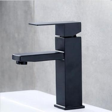 Imagem de Torneira Semi Curvada FlexíVel Da Cozinha, Pia De Parede Preta, Cone Duplo Do Bocal Vários Estilos(Estilo E)