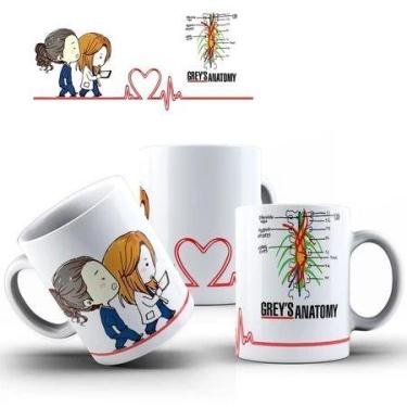 Imagem de Caneca Greys Anatomy COM SEU NOME de Porcelana vários modelos - loja d