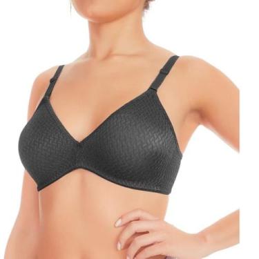 Imagem de Sutiã Duloren 121.500 Taça B Sem Aro E Bojo Alças Fixas, EG, Preto