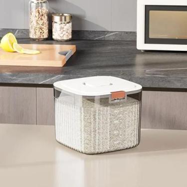 Imagem de Caixa De Arroz Selada Transparente De 5kg, Recipiente De Armazenamento