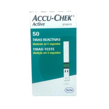 Imagem de Tiras Medidor Glicemia Accu Check Active 50 Unidades - Accu-chek