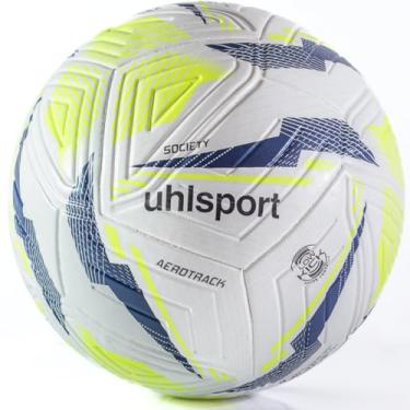 Imagem de Bola Futebol Society Uhlsport Aerotrack Tamanho 5 Termocolada Sem Costura Oficial Jogo Treino Resistente Leve para Adulto Masculino Feminino Resistente Grama Sintética Profissional