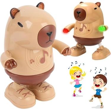 Imagem de Brinquedo Robô Capivara Dançante com Luz LED e Música | Robô Interativo e Educativo | Brinquedo Infantil Divertido | Movimento, Som e Cores | Para Crianças +3 Anos.