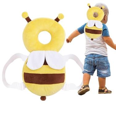 Imagem de Travesseiro de proteção de cabeça de mochila de bebê, protetor de cabeça de bebê, travesseiro protetor de cabeça de queda, almofada protetora de segurança de cabeça, mochila protetora de cabeça infantil, proteção contra quedas protetor de cabeça ajustável