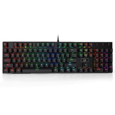 Imagem de Teclado Mecânico Gamer Redragon Devarajas, RGB, Switch Brown, Preto