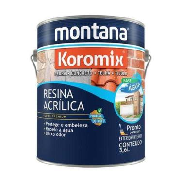 Imagem de Resina Acrílica Incolor Montana 3,6 Litros - Proteção para Pedra, Conc