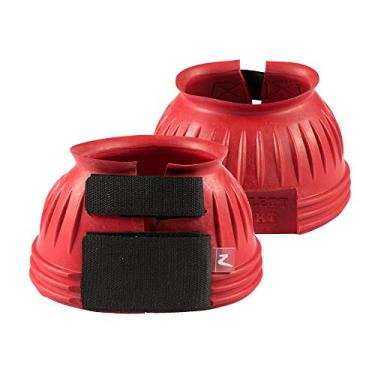 Imagem de Botas de borracha com fecho duplo e nervuras Horze, Vermelho, Large