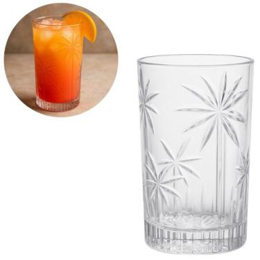 Imagem de Copo Alto Whisky Palm Tree 360ml Luxo em Cristal Ecológico - Wolf