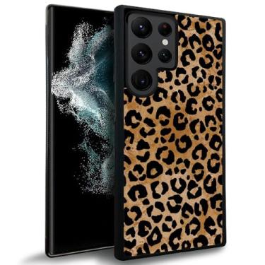 Imagem de YiXinBB Capa compatível com Samsung Galaxy S24 Ultra, estampa de leopardo Y design de luxo, capa rígida de policarbonato à prova de choque e anti-arranhões para Samsung Galaxy S24 Ultra