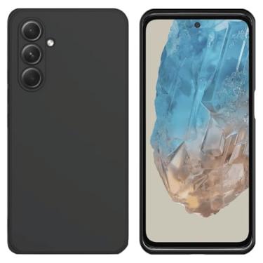 Imagem de Capa Capinha Case Premium Anti Impacto Aveludada Preta com Proteção de Câmera para Samsung Galaxy M35