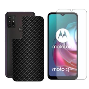Imagem de Virtual Multi - Película Hidrogel + Adesivo Fibra de Carbono para Motorola Moto G30 - Preta