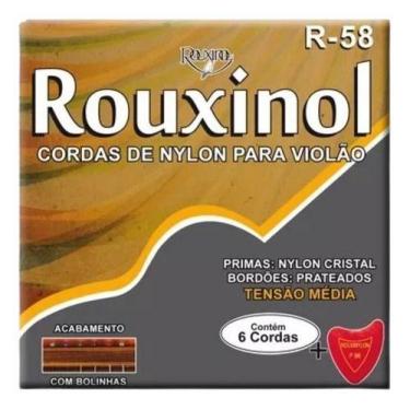 Imagem de 10 Encordoamentos Para Violão Nylon Bol Rouxinol 028/043 R58