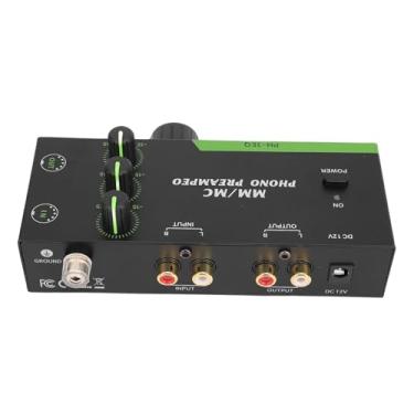 Imagem de Fockety MM MC Phono Preamp, 5 Pin XLR Entrada Saída Profissional Mini Stereo Fonógrafo Pré-amplificador Com 3,5 Milímetros Headphone Saída para Toca-discos e Alto-falantes Ativos (Plugue nos EUA)