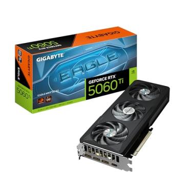 Imagem de GIGABYTE Placa gráfica GeForce RTX 5060 Ti Eagle MAX OC 8G, GDDR7 de 8 GB 128 bits, PCIe 5.0, sistema de resfriamento WINDFORCE, placa de vídeo GV-N506TEAGLEMAX OC-8GD