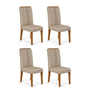 Imagem de Kit 4 Cadeiras para Sala de Jantar Yasmin Freijó/ Kraft