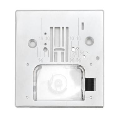 Imagem de Máquina de costura Placa de agulha Placa de reposição Placa de tampa transparente durável Instalação fácil para 7256 7258 7422 7424 7426 7430 7436 7444 7446 Máquinas de costura