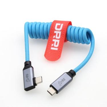 Imagem de DRRI Cabo de carregamento rápido PD USB-C 100W para câmera Sonys FX3 FX30 Canon EOS R8, R7, R6 MARK2, R5, R5C Leica, iPhone 15 Pro/15 Pro Max, MacBook Air, Samsung Galaxy, iPad Pro Smartphone Laptop