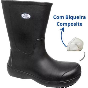 Imagem de Bota Segurança EVA Cano Longo Biqueira Composite BB86 Soft Works Seviç