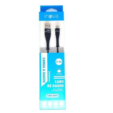 Imagem de Cabo Usb V8 Turbo Android 2 metros reforçado Original - INOVA