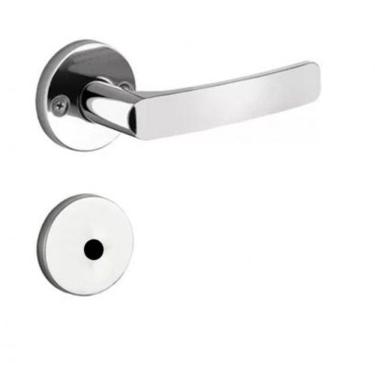 Imagem de Fechadura Soprano Banheiro Pali Roseta Redonda Cromada 40mm*