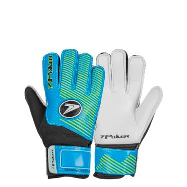 Imagem de Luva De Goleiro Training Futebol De Campo Neo Júnior Poker (Azul-claro, 6, Ambidestro)