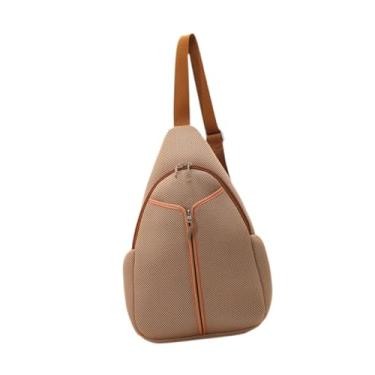 Imagem de YIJU Bolsa de Pickleball, Bolsa Tiracolo, Mochila Tiracolo com Vários Compartimentos para Tênis, Mochila Transversal para Viagem de Racketball para Homens, Pele