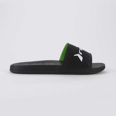 Imagem de Chinelo Masculino Slide Rider Free Ii Slide Preto, Preto, Branco, Verd
