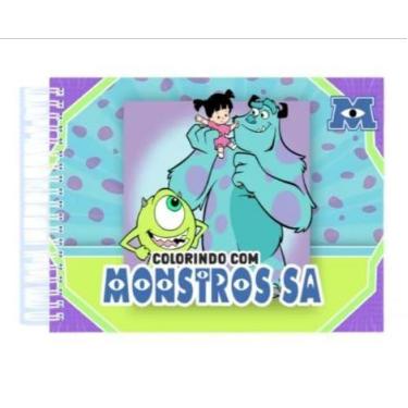 Imagem de Livro De Colorir Os Monstros S A - Desenhos 50 Desenhos Folhas 180g Ca