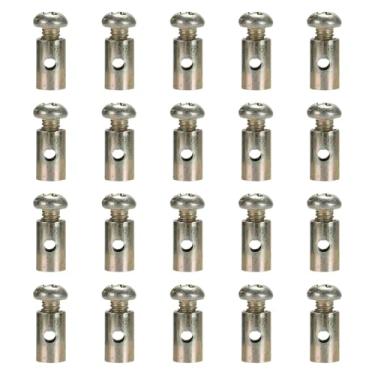 Imagem de UGPLM 20x Grampos de parada de cabos, metal, práticos, pontas de cabo de freio de acelerador, pontas de crimpagem de cabo de freio de bicicleta para, Style a