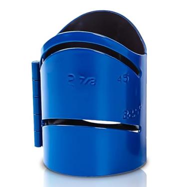 Imagem de Guia de corte de tubo de metal Guia de corte de aço disponível em ângulos de corte de 22,5°, 45°, 90° e cortes de sela (2-7/20.3 cm)