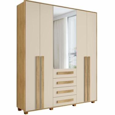 Imagem de Guarda Roupas de casal RV Móveis Las Vegas III largura de 190 cm 5 por