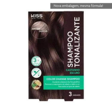 Imagem de Shampoo Tonalizante Color Change Castanho Escuro - Kiss New York