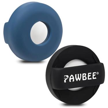 Imagem de PAWBEE Suporte para coleira Airtag para cães – Pacote com 2 porta-coleira redonda Apple Air Tag – Suporte para AirTag para cães e gatos pequenos, médios e grandes – Suporte para coleira de cachorro