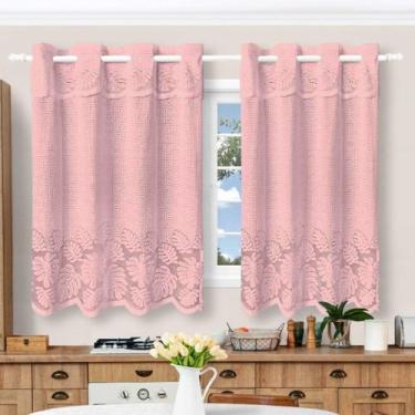 Imagem de Cortina De Cozinha Costela De Adão 2,50x1,25(m) + Bandô Diversas Cores