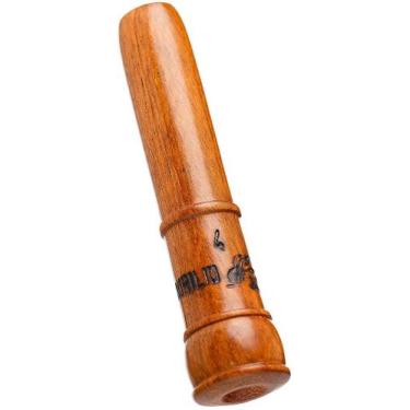 Imagem de Apito pio madeira canudo observação aves silvestres artesanal profissi