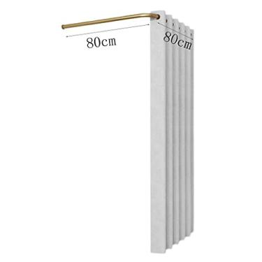 Imagem de Trilho portátil em forma de L e gancho loja de roupas de provador cortina divisória de privacidade loja de roupas para shopping center escritório loja de roupas