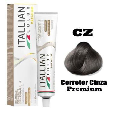 Imagem de Coloração Itallian Premium Corretor Cinza CZ - 60g