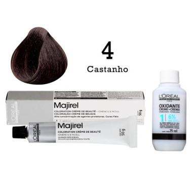 Imagem de Coloração Majirel 4 Castanho + Emulsão Oxi 20 Vol. 75ml  L'Oréal - L'O