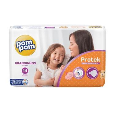 Imagem de Fralda Pompom Derma Protek Fisher-Price - Tam Grandinhos (15a 24KG) - 