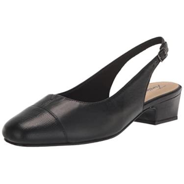 Imagem de Trotters DEA Scarpin feminino, preto em relevo, 36 largo, Preto em relevo, 7 Wide
