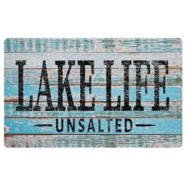 Imagem de Tapete de porta URLLUAE Lake Life Coastal Beachy 43x76cm PVC