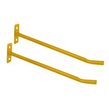 Imagem de Deevoka Suporte de Parede para Bolas de Exercício Suporte de Armazenamento de Bolas para Tapete de Exercícios com Barra