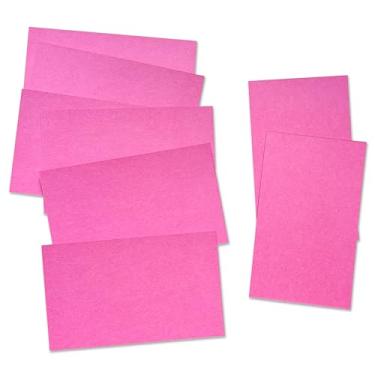Imagem de ITZAMNA Mini cartolina de 8,9 x 5 cm, 230 g/m², para artesanato, scrapbook, etiquetas, desenho, cartões de notas, pacote com 100 magentas