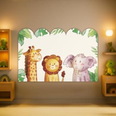Imagem de Cabeceira de Cama Decorativa Infantil para Quarto de Meninos - Tema Safari (CabCerq-0050)
