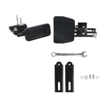 Imagem de Mqetly Extensores de pedal de acelerador e freio substituem acessórios automotivos Extensão de pedal ajustável para karts Motoristas baixos Pessoas