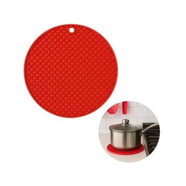 Imagem de Descanso De Panelas Apoio Silicone 20cm Mesa Betty Crocker