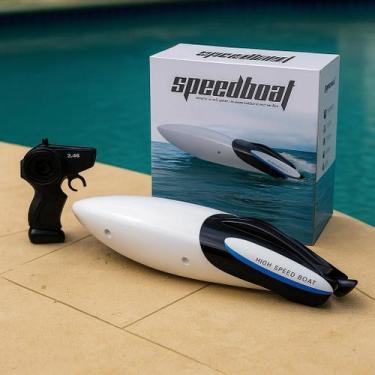Imagem de Lancha Controle Remoto Dupla Face Brinquedo Piscina USB - Yeet